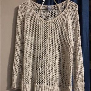 A knit sweater.